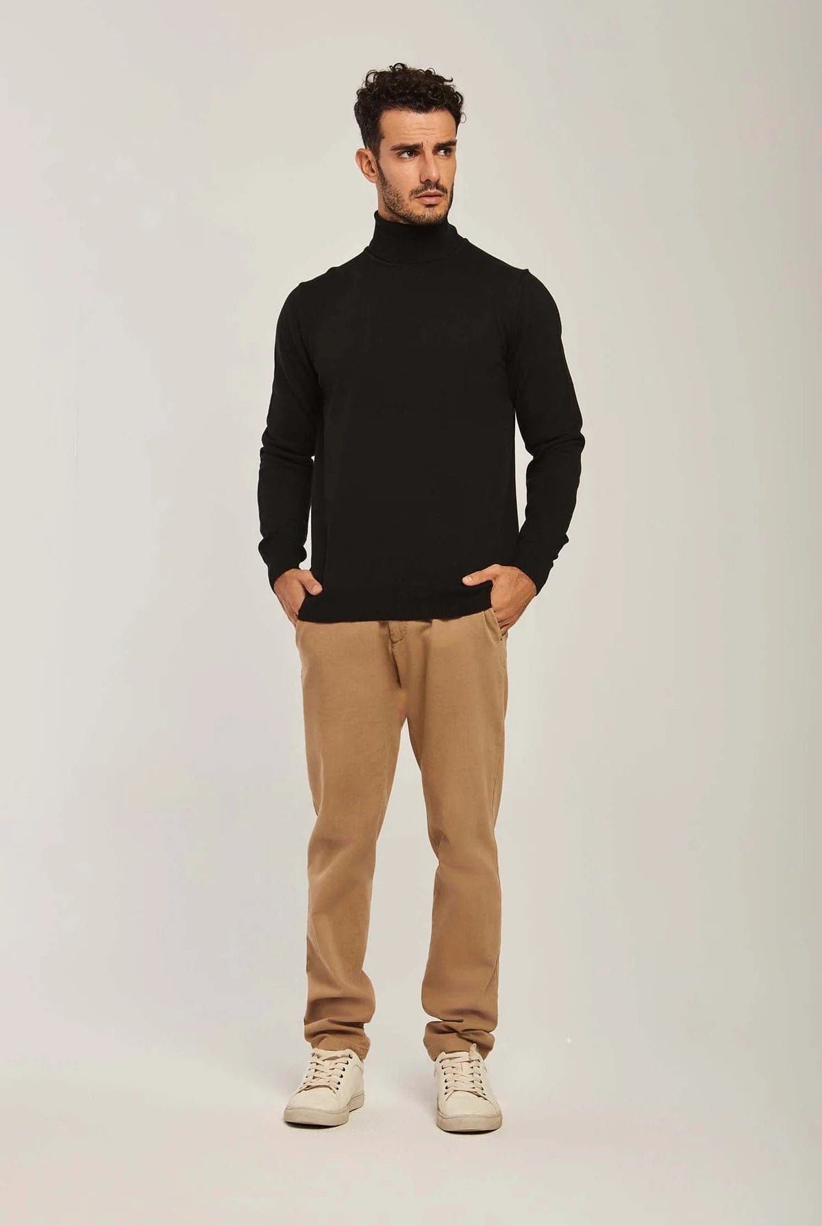 داليدرس بلوفر رجالي مخطط بالعرض بكم طويل