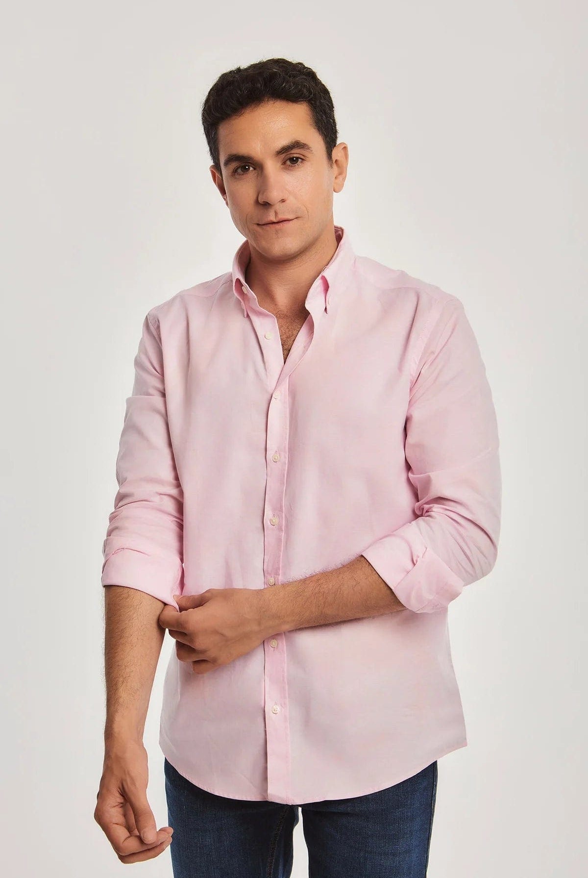 داليدرس قميص رجالي بأزرار أمامي كم طويل