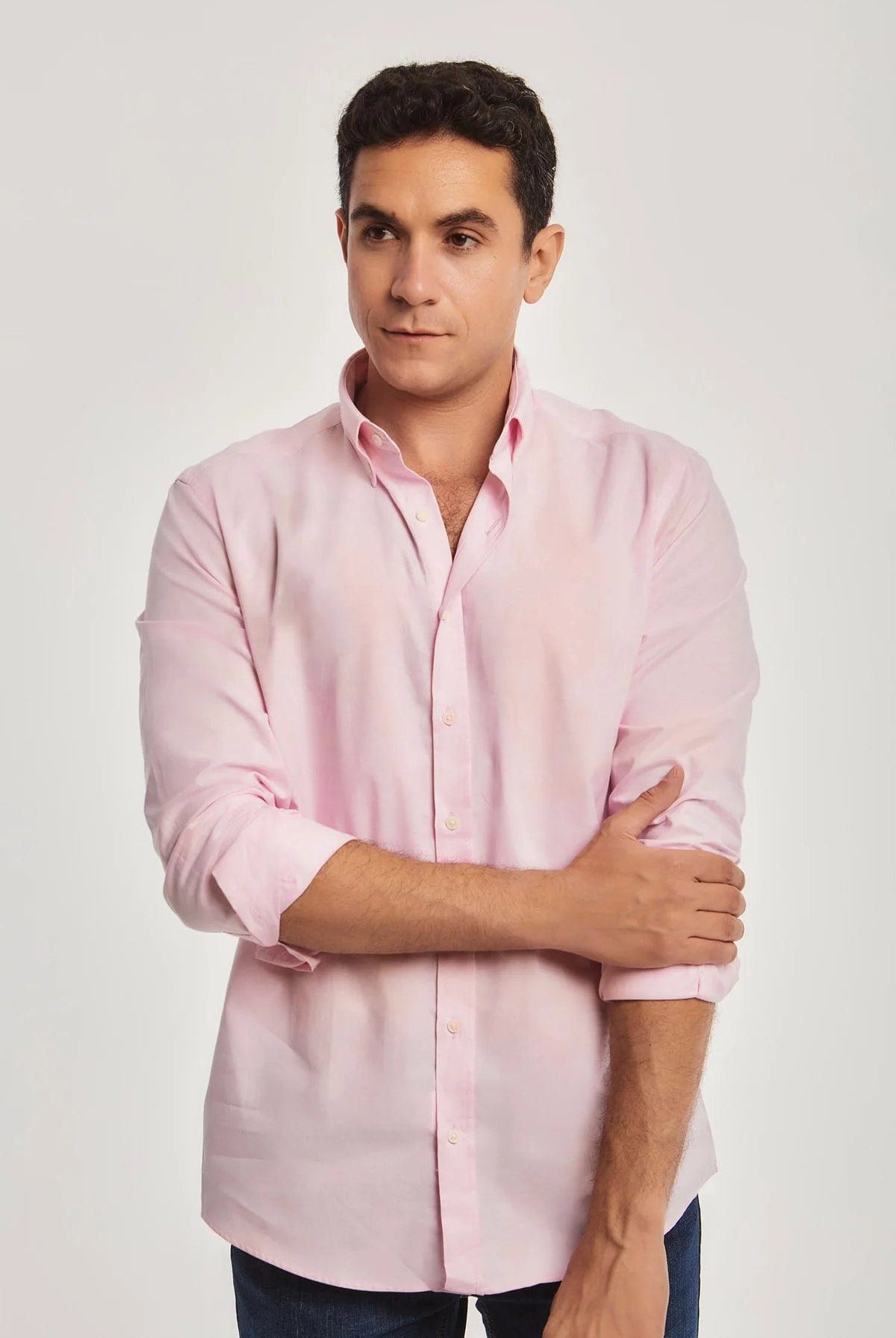 داليدرس قميص رجالي بأزرار أمامي كم طويل