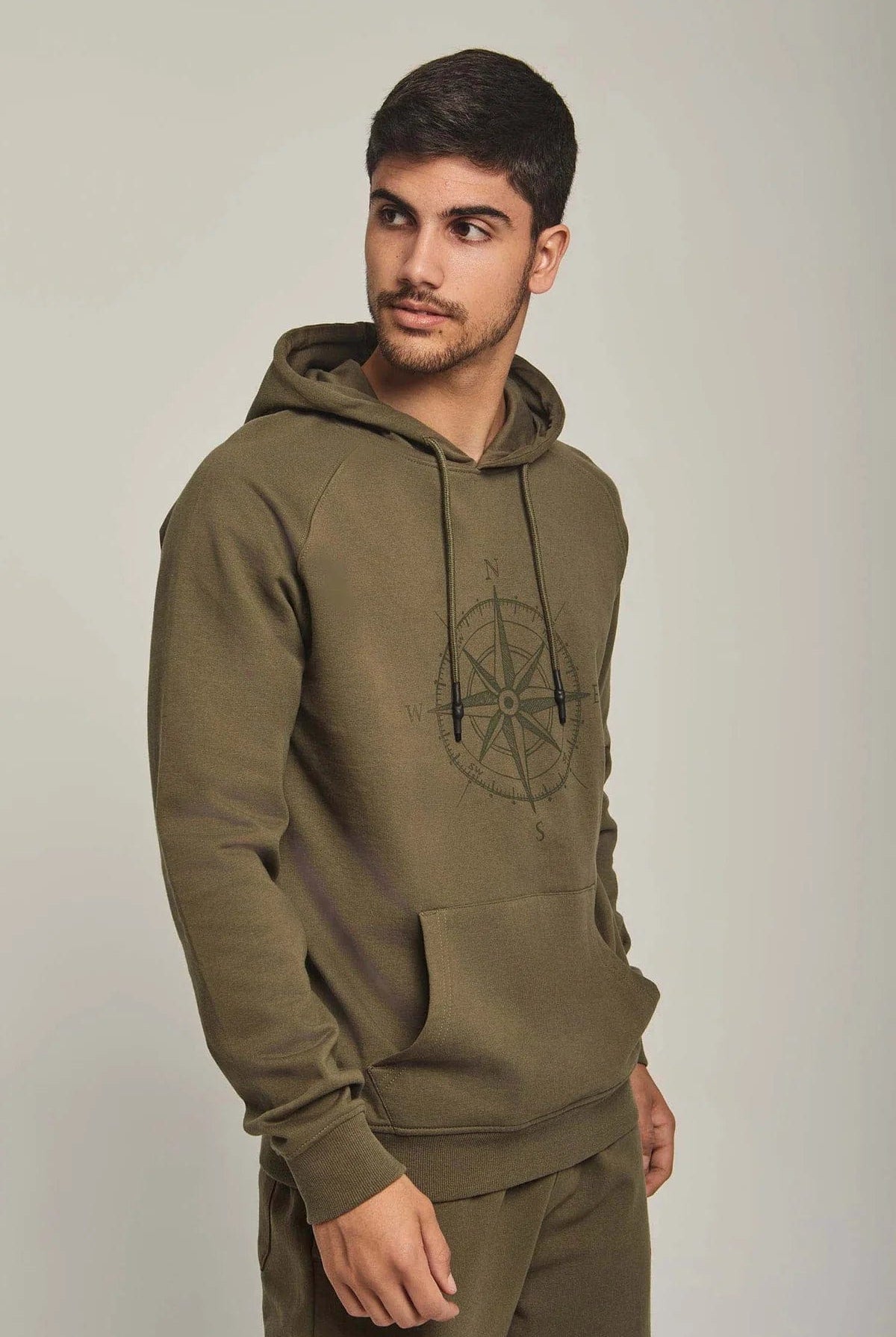 داليدرس سويتشيرت رجالي بهودي بتطريز على الصدر بنفسجي غامق