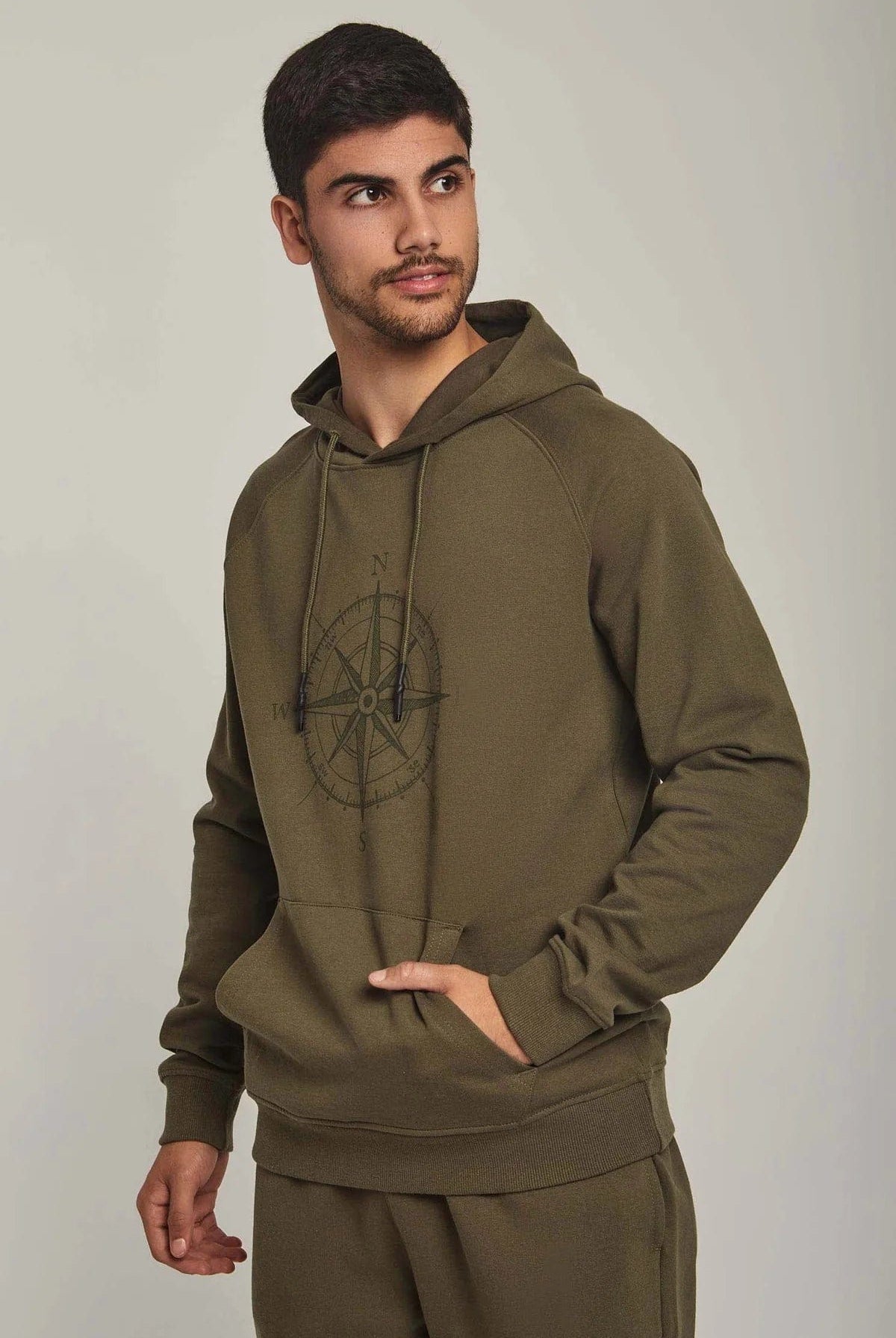 داليدرس سويتشيرت رجالي بهودي بتطريز على الصدر بنفسجي غامق