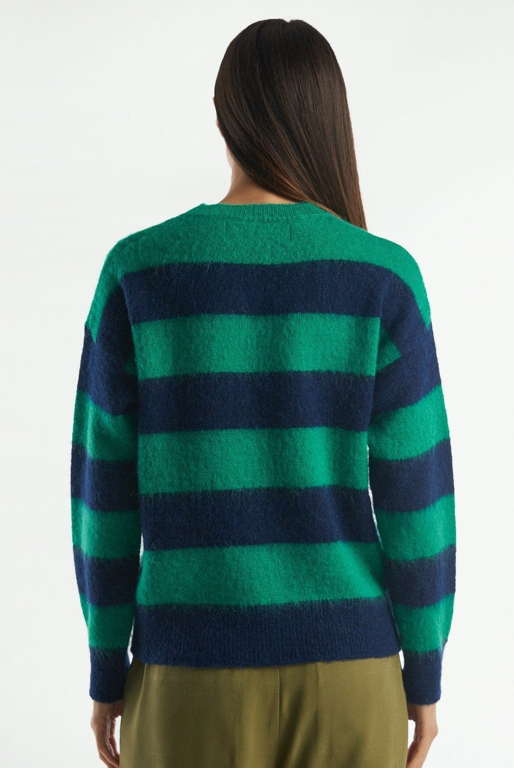 يونايتد كولورز اوف بينيتون بلوفر مخطط صوف نسائي