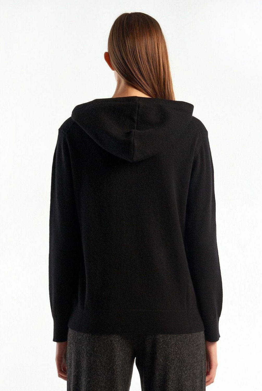 يونايتد كولورز اوف بينيتون سترة رمادية داكنة بغطاء للرأس