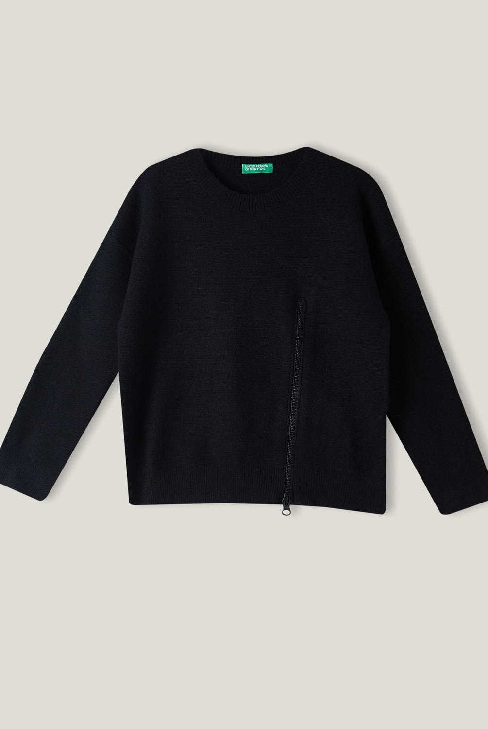 يونايتد كولورز اوف بينيتون بلوفر سادة بسحاب أطفالي