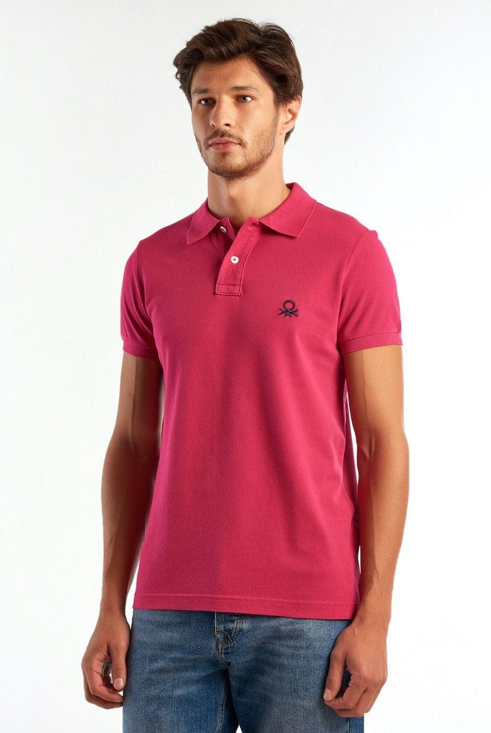 يونايتد كولورز اوف بينيتون تيشيرت بولو سليم فيت