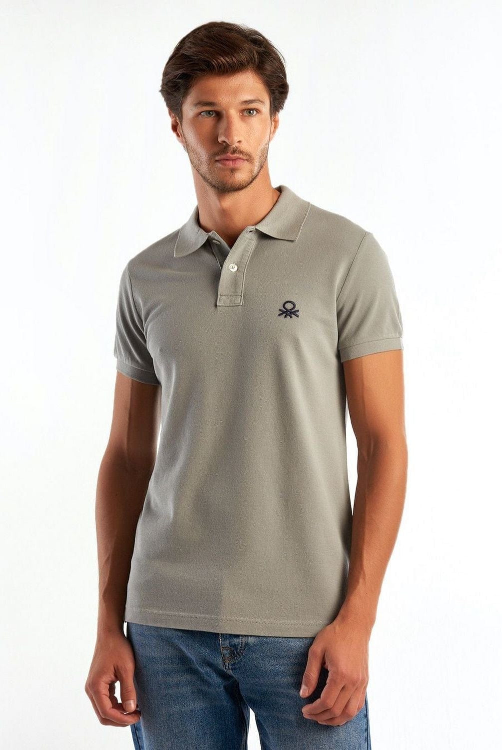 يونايتد كولورز اوف بينيتون تيشيرت بولو سليم فيت