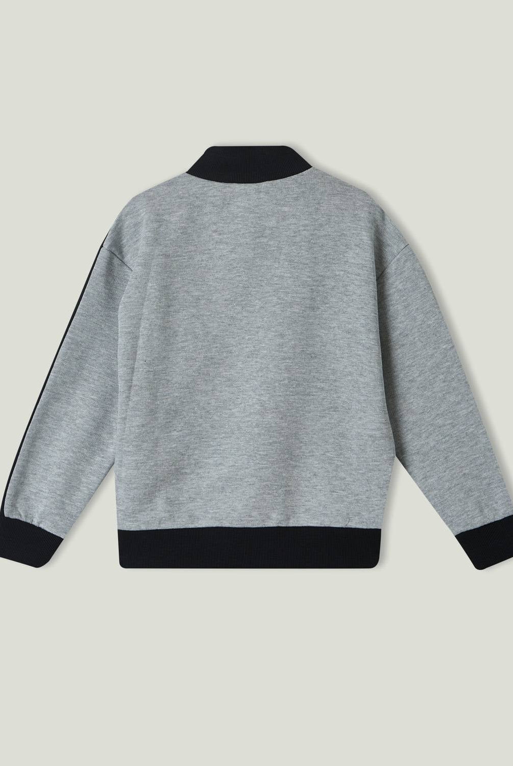 يونايتد كولورز اوف بينيتون سويت شيرت بسحاب وطباعة أطفالي