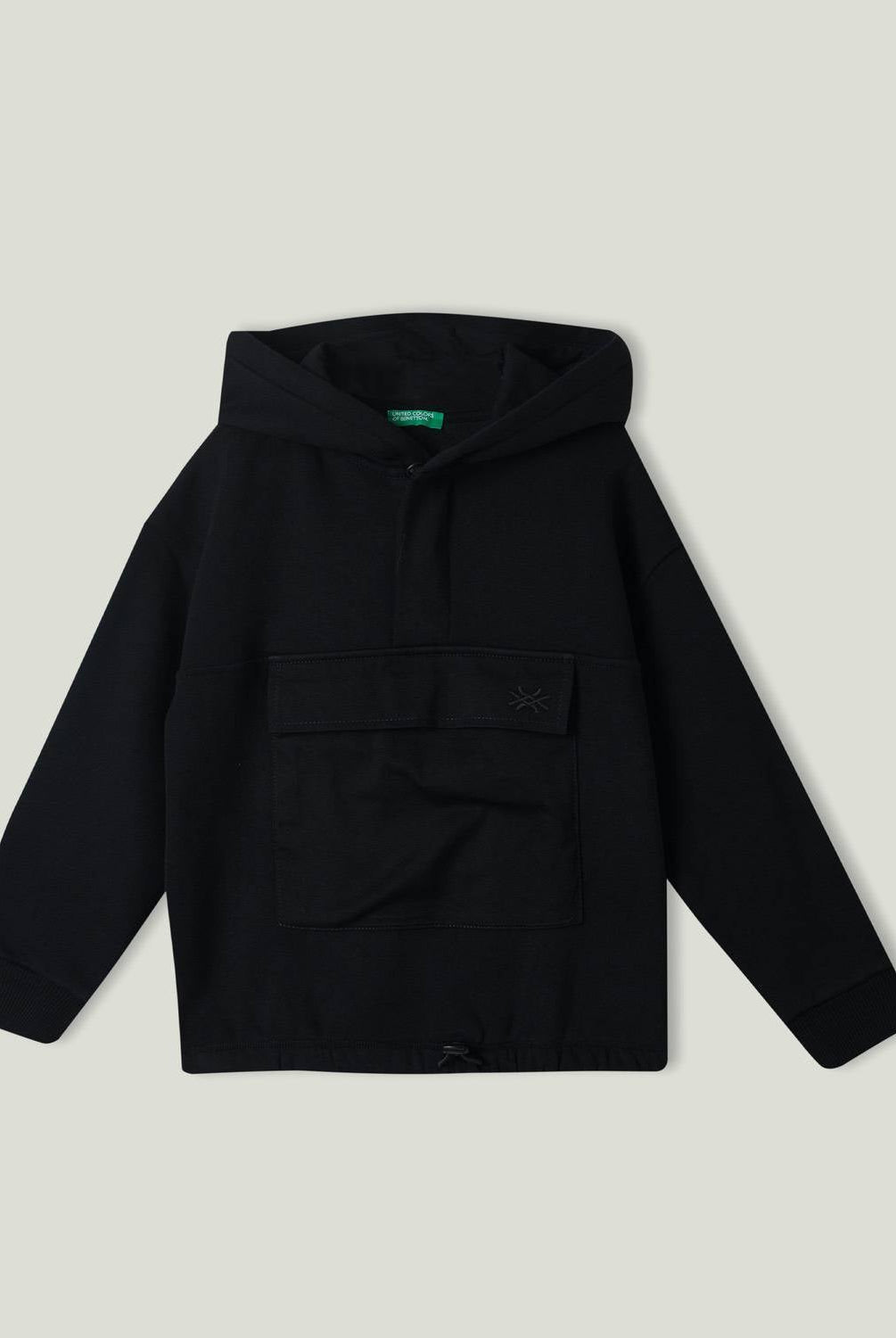 يونايتد كولورز اوف بينيتون سويت شيرت بجيب أمامي مربع كم طويل ولادي