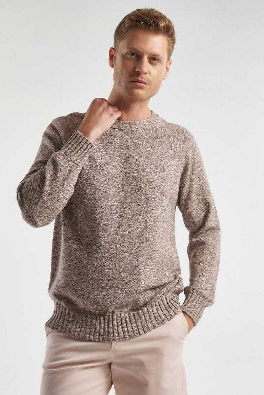 يونايتد كولورز اوف بينيتون بلوفر قطن سادة رجالى