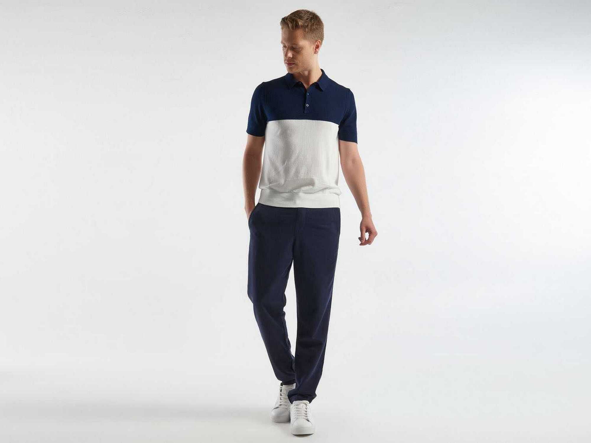 يونايتد كولورز اوف بينيتون قميص بولو شبابي محبوك متعدد الألوان