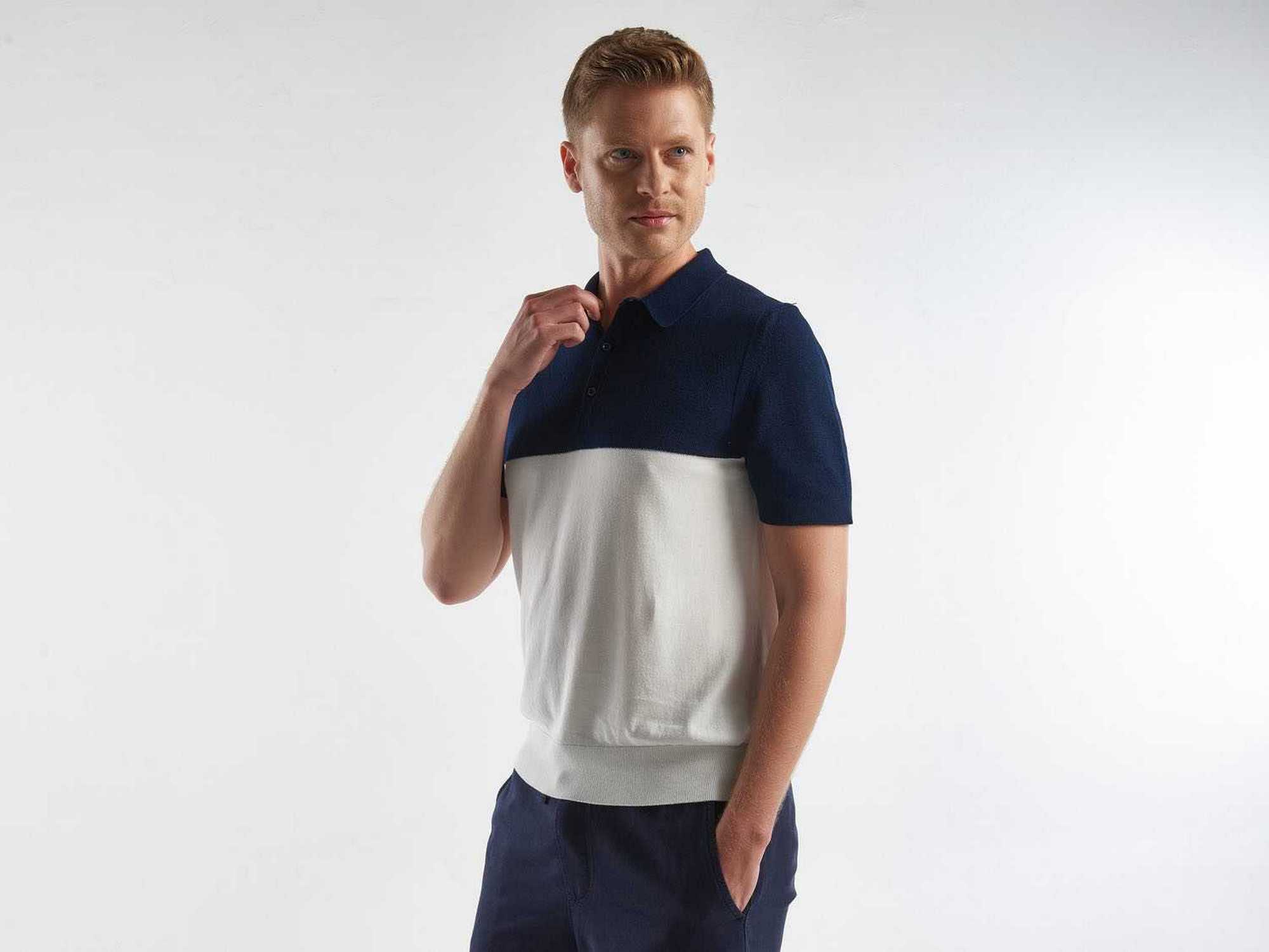 يونايتد كولورز اوف بينيتون قميص بولو شبابي محبوك متعدد الألوان