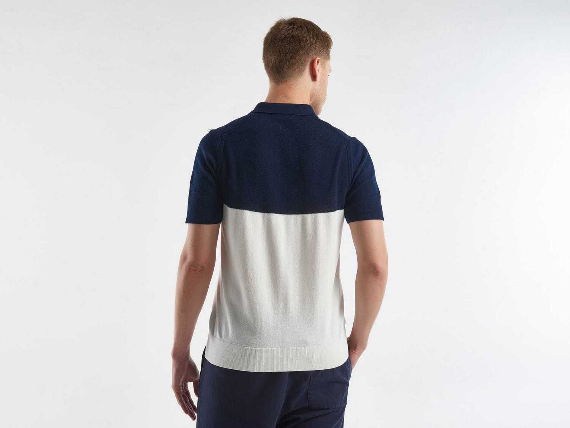 يونايتد كولورز اوف بينيتون قميص بولو شبابي محبوك متعدد الألوان