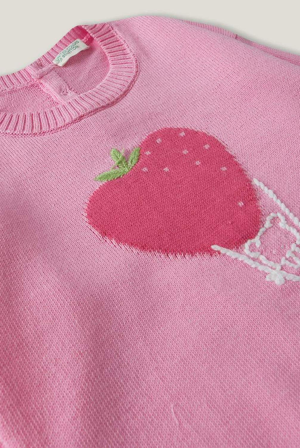 يونايتد كولورز اوف بينيتون بلوفر بطبعة فواكه رضع بناتي