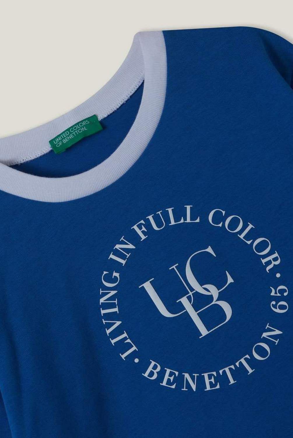 يونايتد كولورز اوف بينيتون تيشيرت مخطط بطبعة أولادى