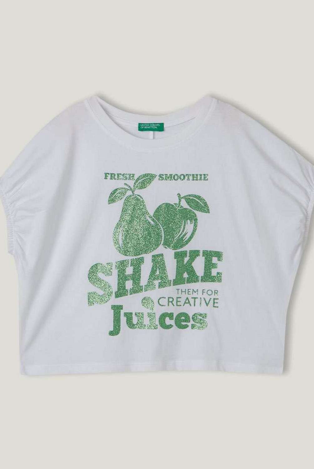 يونايتد كولورز اوف بينيتون تيشيرت بطبعة فواكه أطفالي