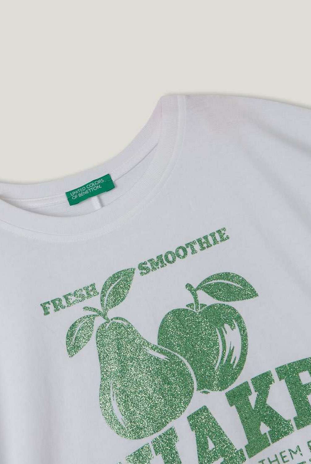 يونايتد كولورز اوف بينيتون تيشيرت بطبعة فواكه أطفالي