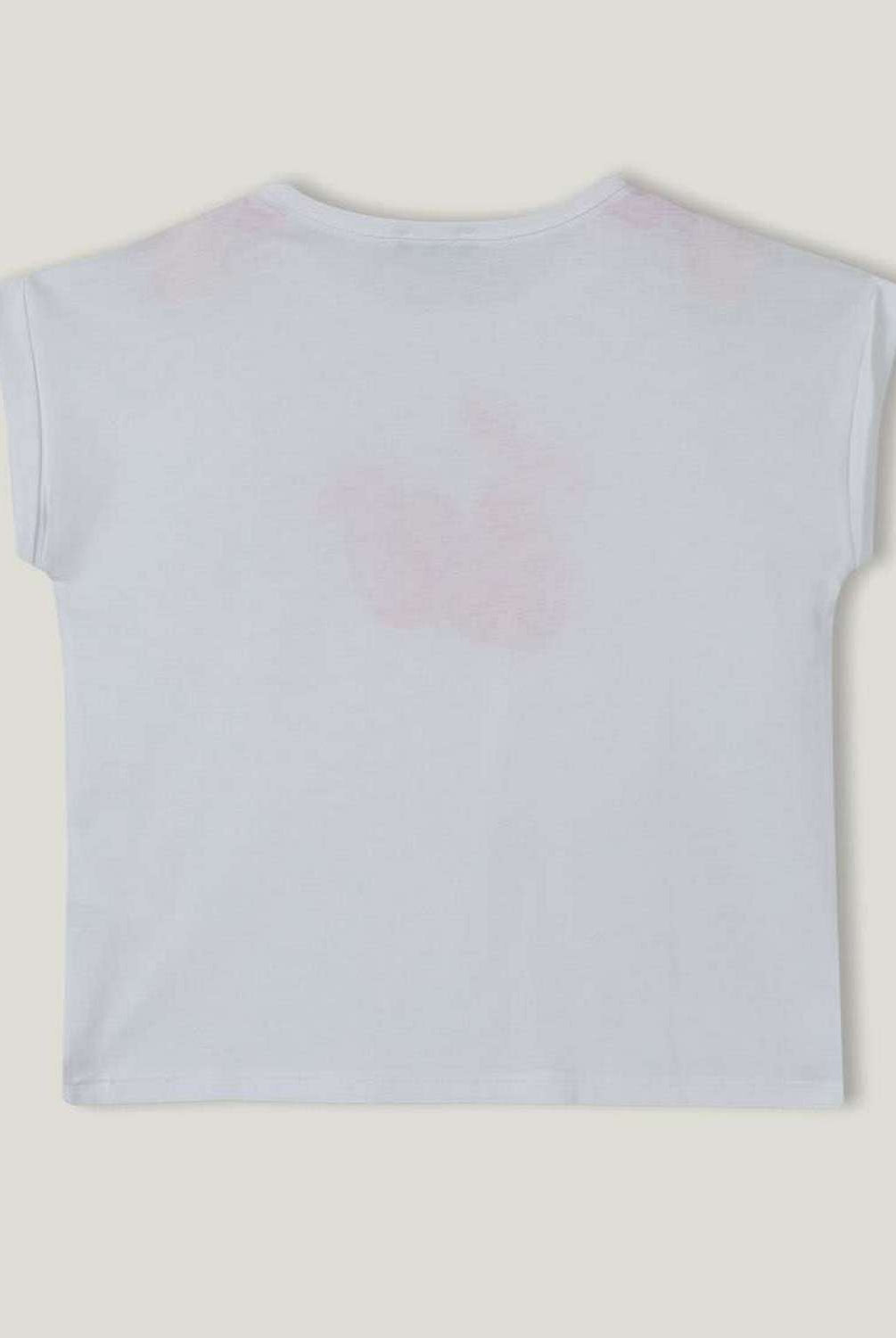 يونايتد كولورز اوف بينيتون تي شيرت قطن خالص بطبعة أمامية أطفالي