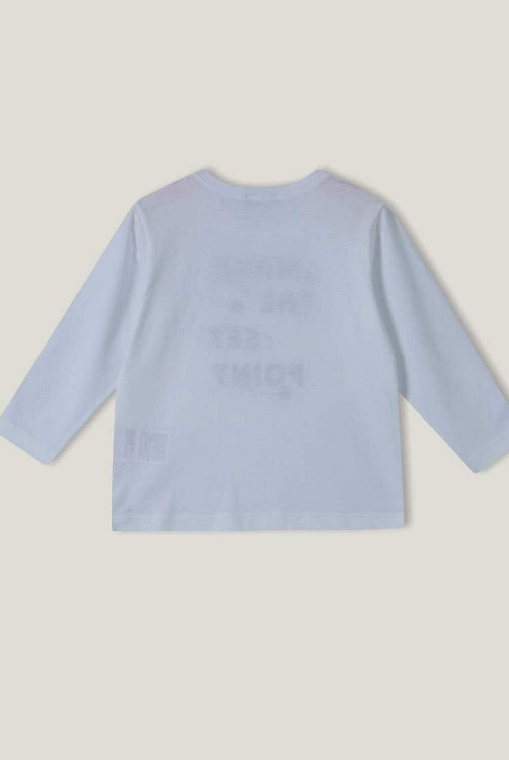 يونايتد كولورز اوف بينيتون تي شيرت ولادي بطبعة كم طويل