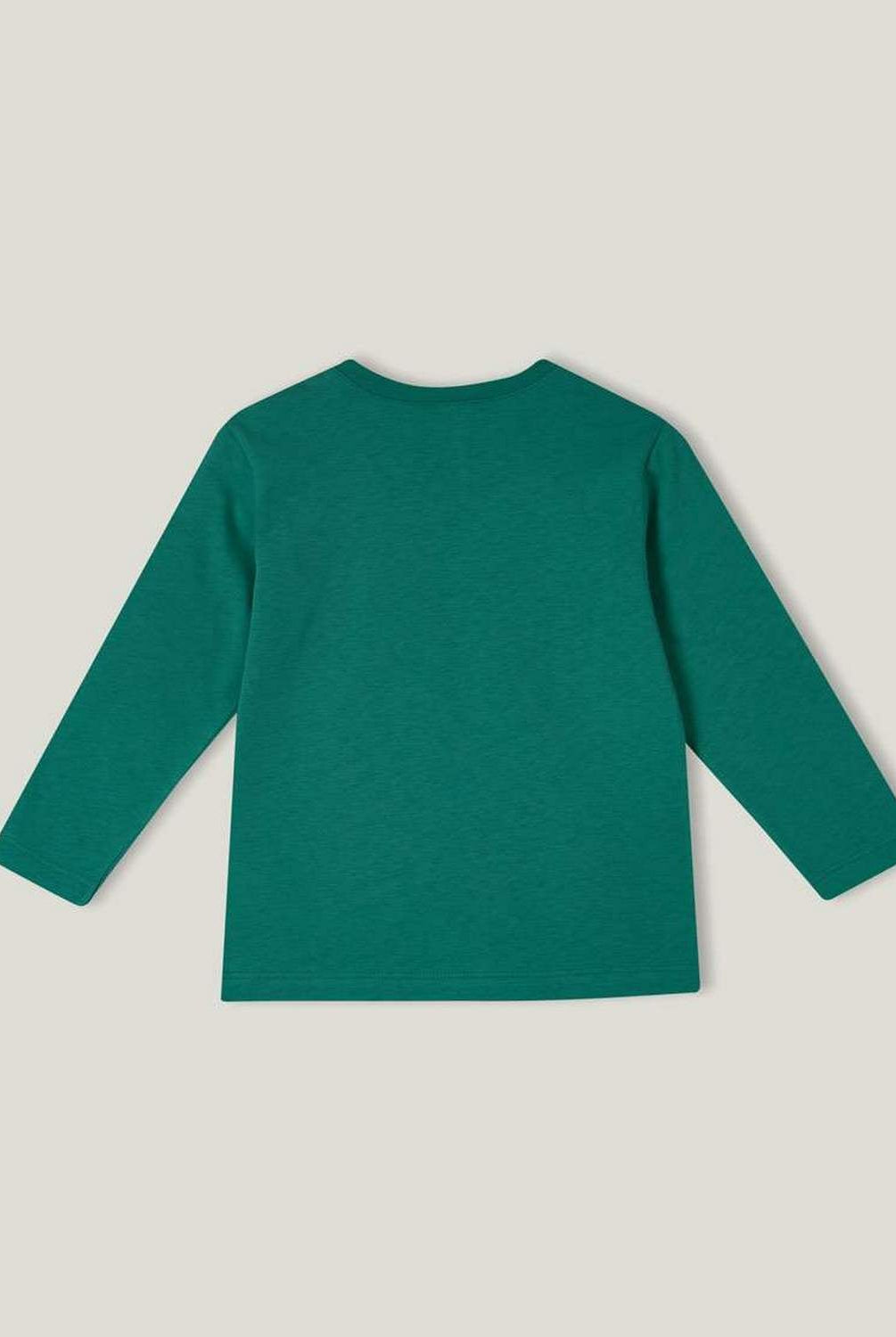 يونايتد كولورز اوف بينيتون تي شيرت ولادي بطبعة كم طويل