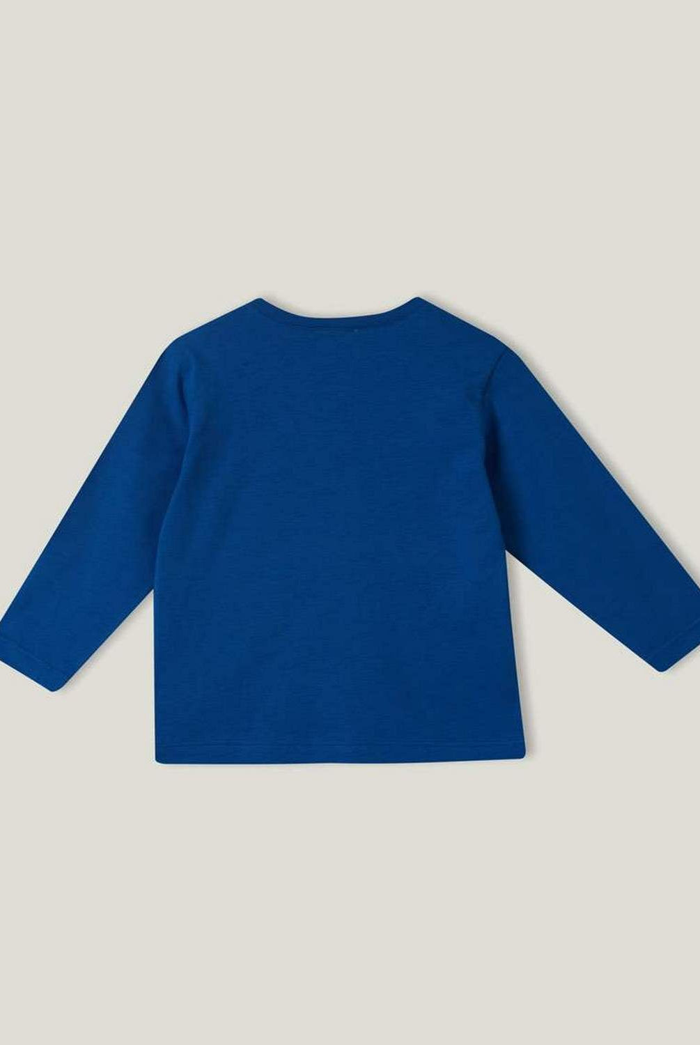 يونايتد كولورز اوف بينيتون تي شيرت ولادي بطبعة كم طويل