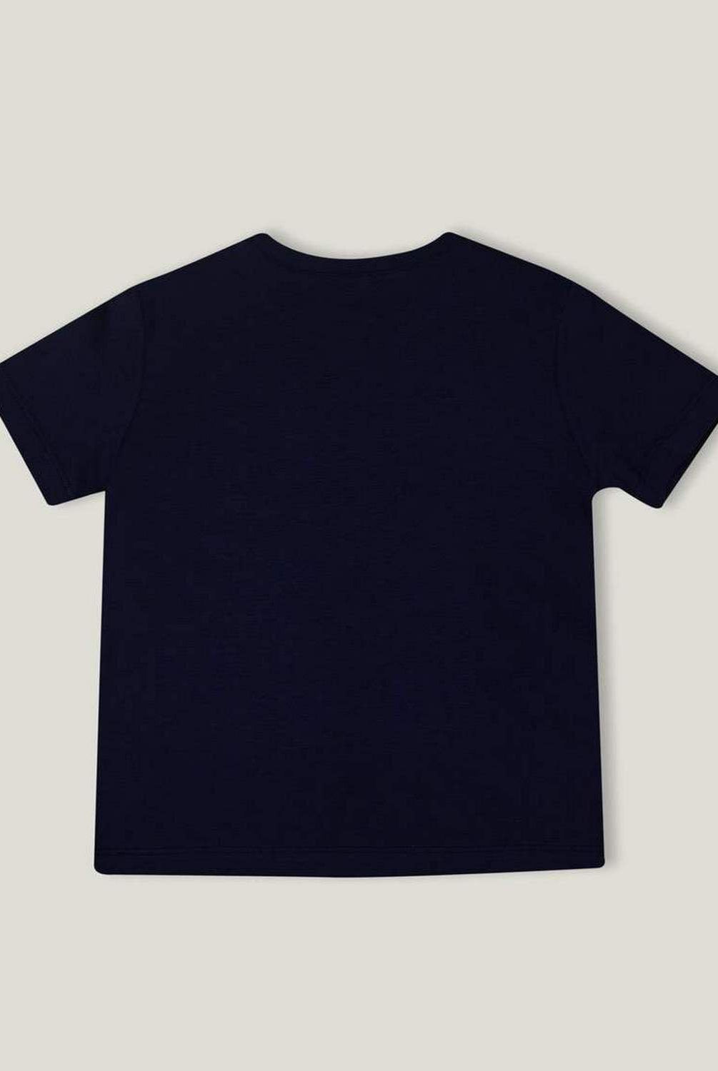 يونايتد كولورز اوف بينيتون تيشيرت قطن بنسبة 100% مع شعار أطفالي