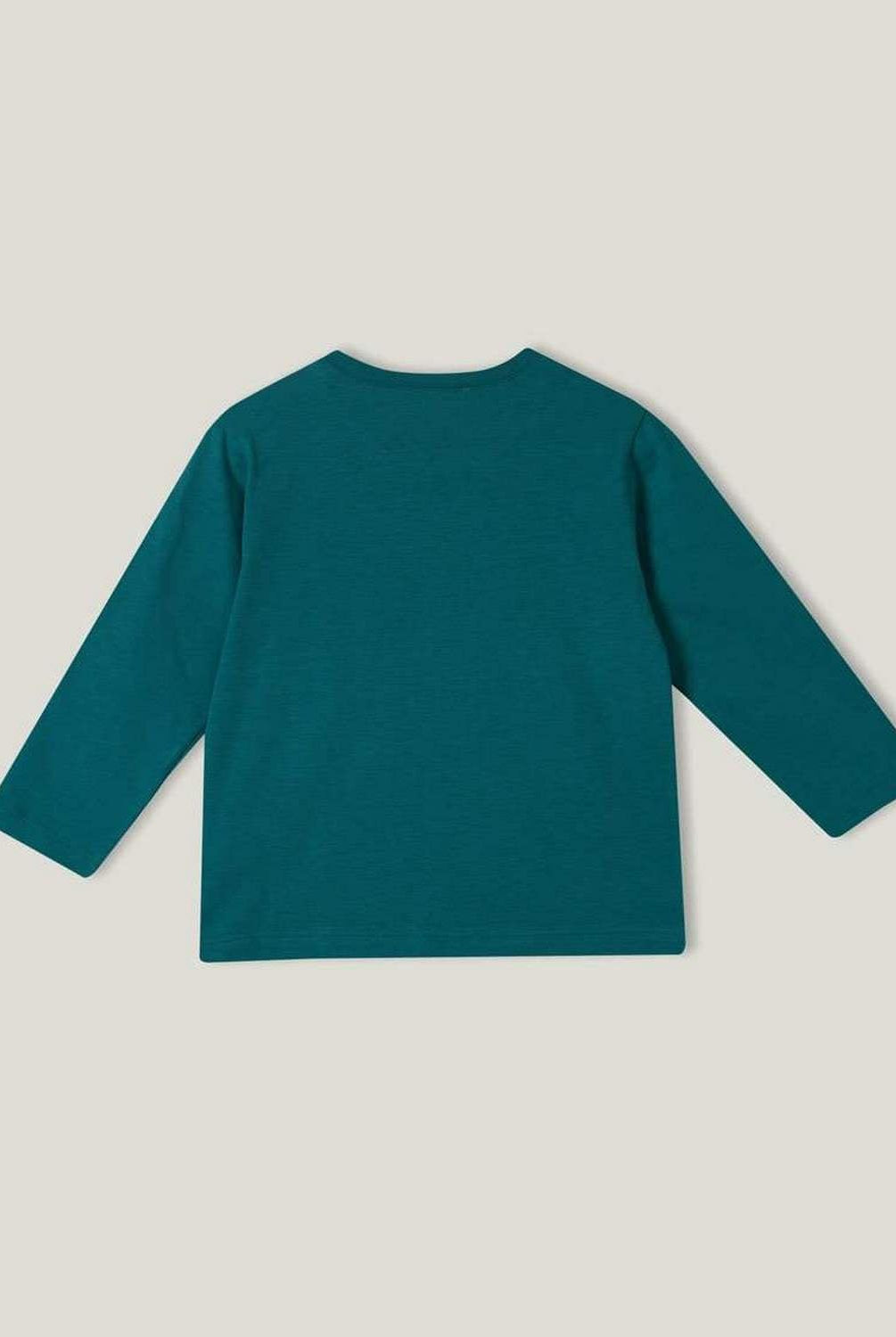 يونايتد كولورز اوف بينيتون تيشيرت بأكمام طويلة مع شعار أطفالي