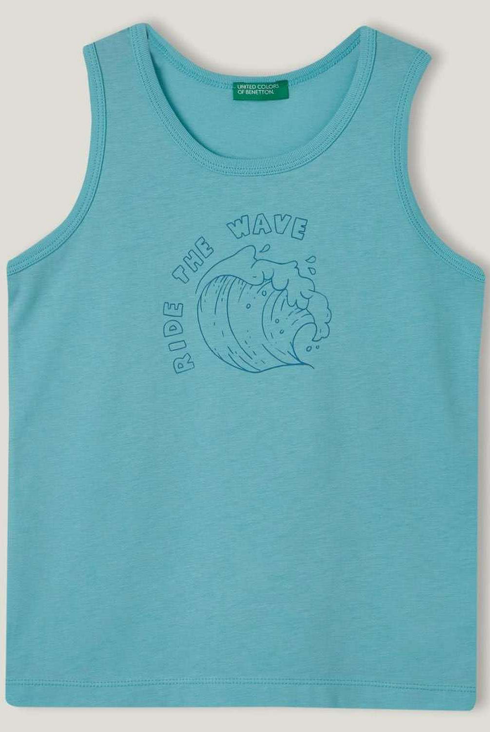 يونايتد كولورز اوف بينيتون تانك توب قطن بدون أكمام كت أطفالي