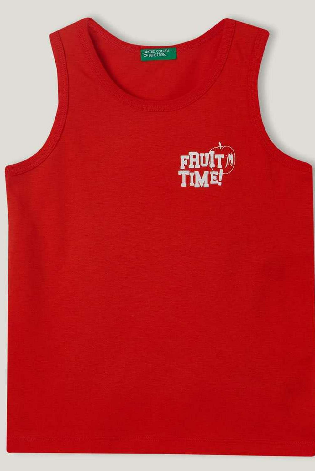 يونايتد كولورز اوف بينيتون تانك توب قطن بدون أكمام كت أطفالي