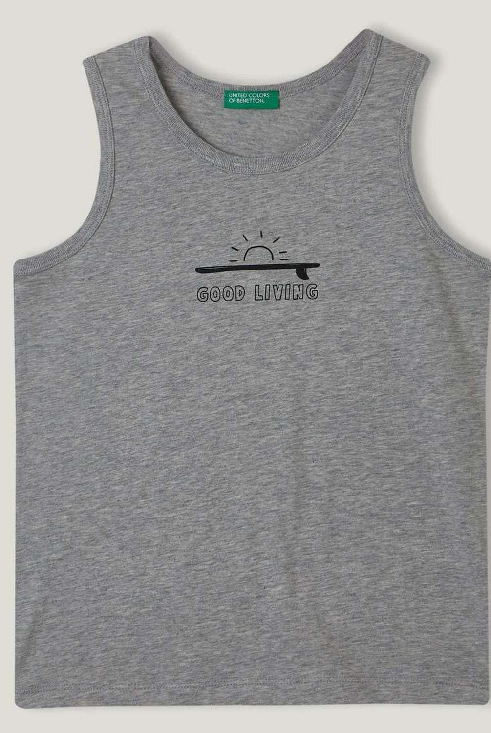 يونايتد كولورز اوف بينيتون تانك توب قطن بدون أكمام كت أطفالي