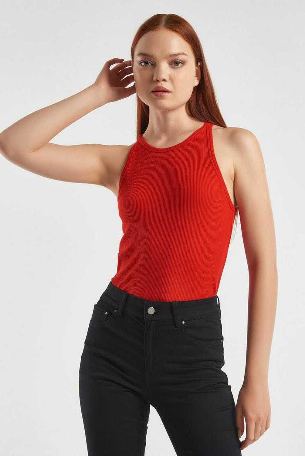 يونايتد كولورز اوف بينيتون تي شيرت مضلع كت نسائي