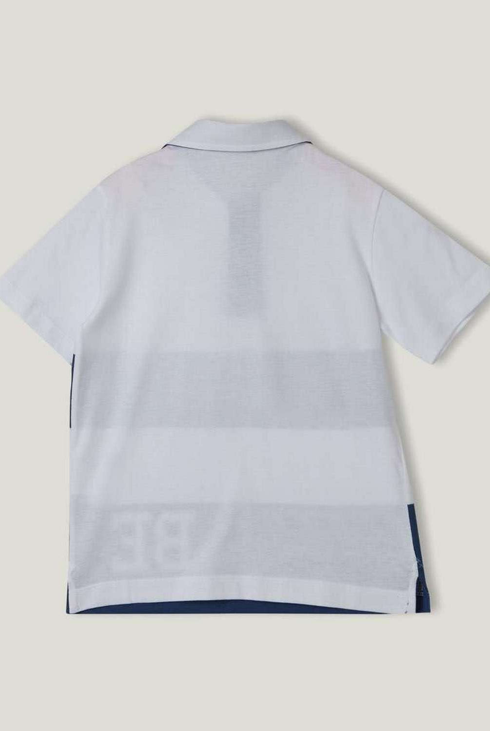 يونايتد كولورز اوف بينيتون تي شيرت بولو ولادي رجبي مخطط