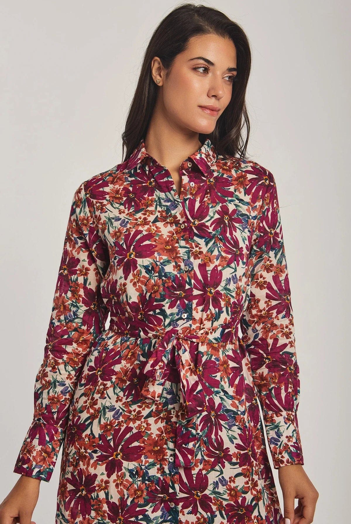 داليدرس فستان نسائي ميدي مشجر متعدد الألوان