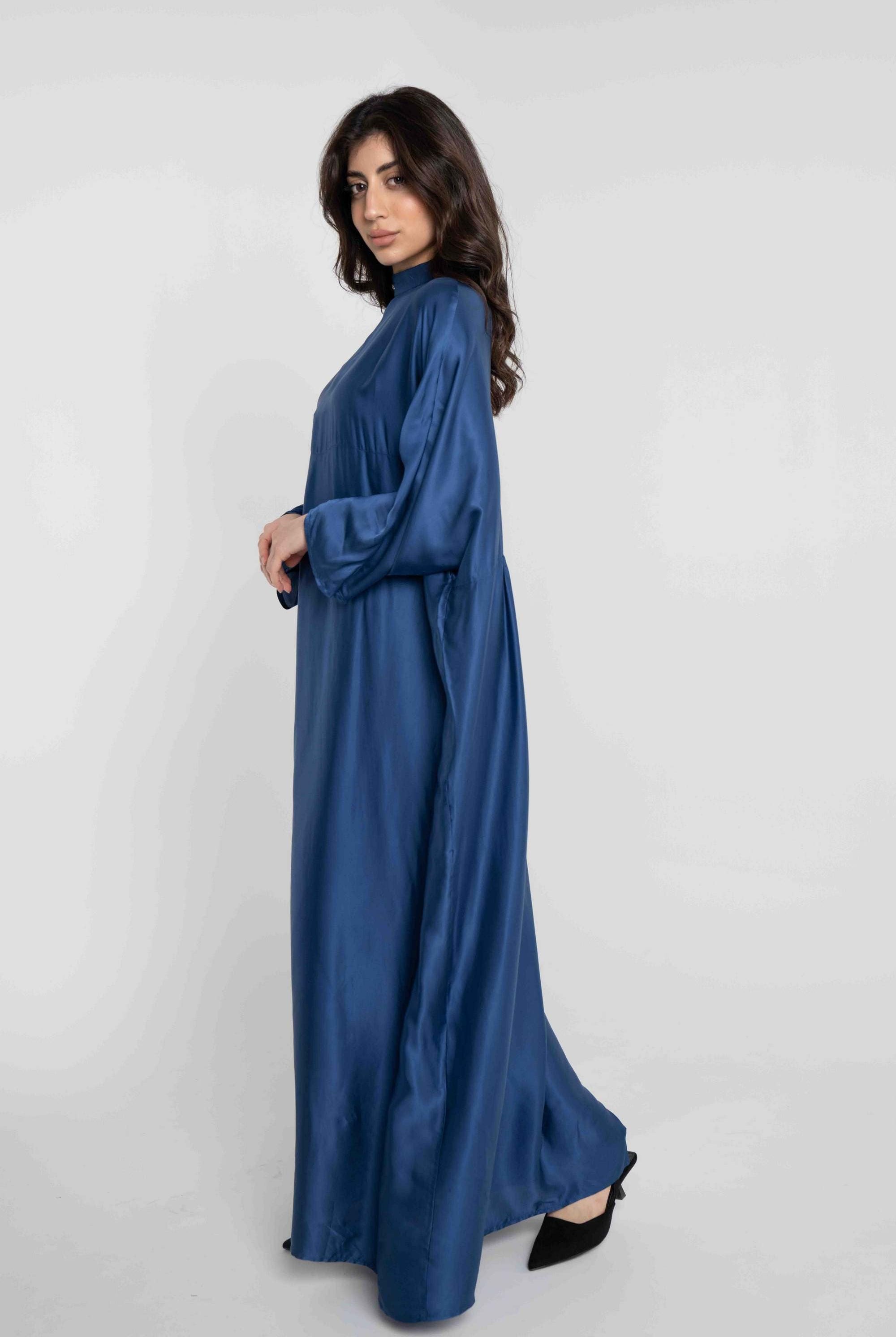 داليدرس قفطان سادة كم طويل برقبة نسائي