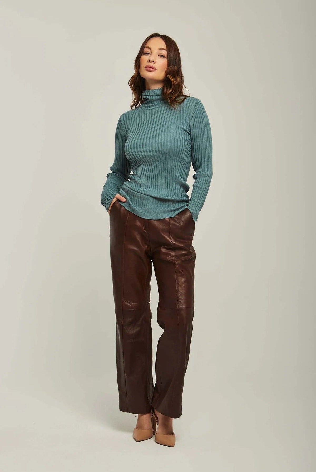 داليدرس بلوزة نسائي كم طويل مخطط بالطول