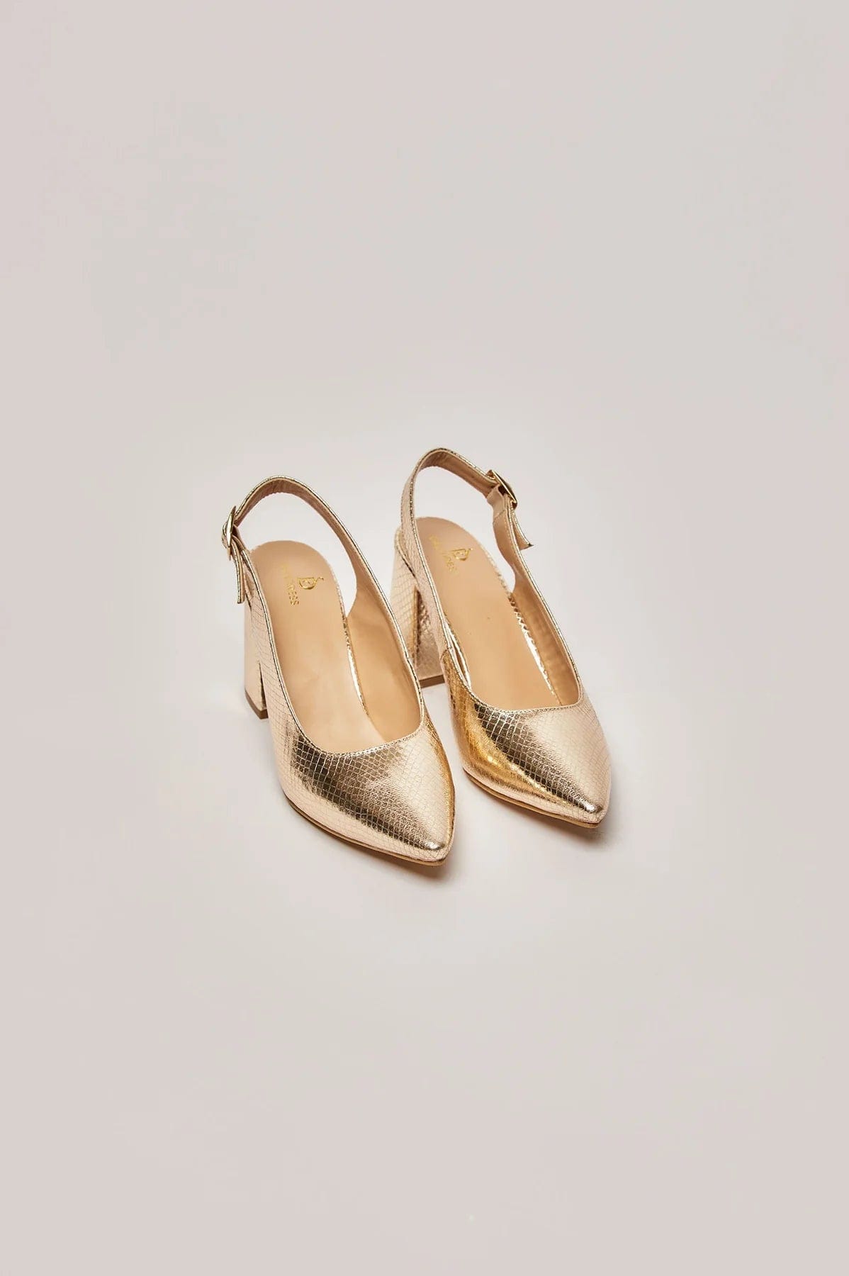 داليدرس حذاء كعب عالي جلد لامع نسائي