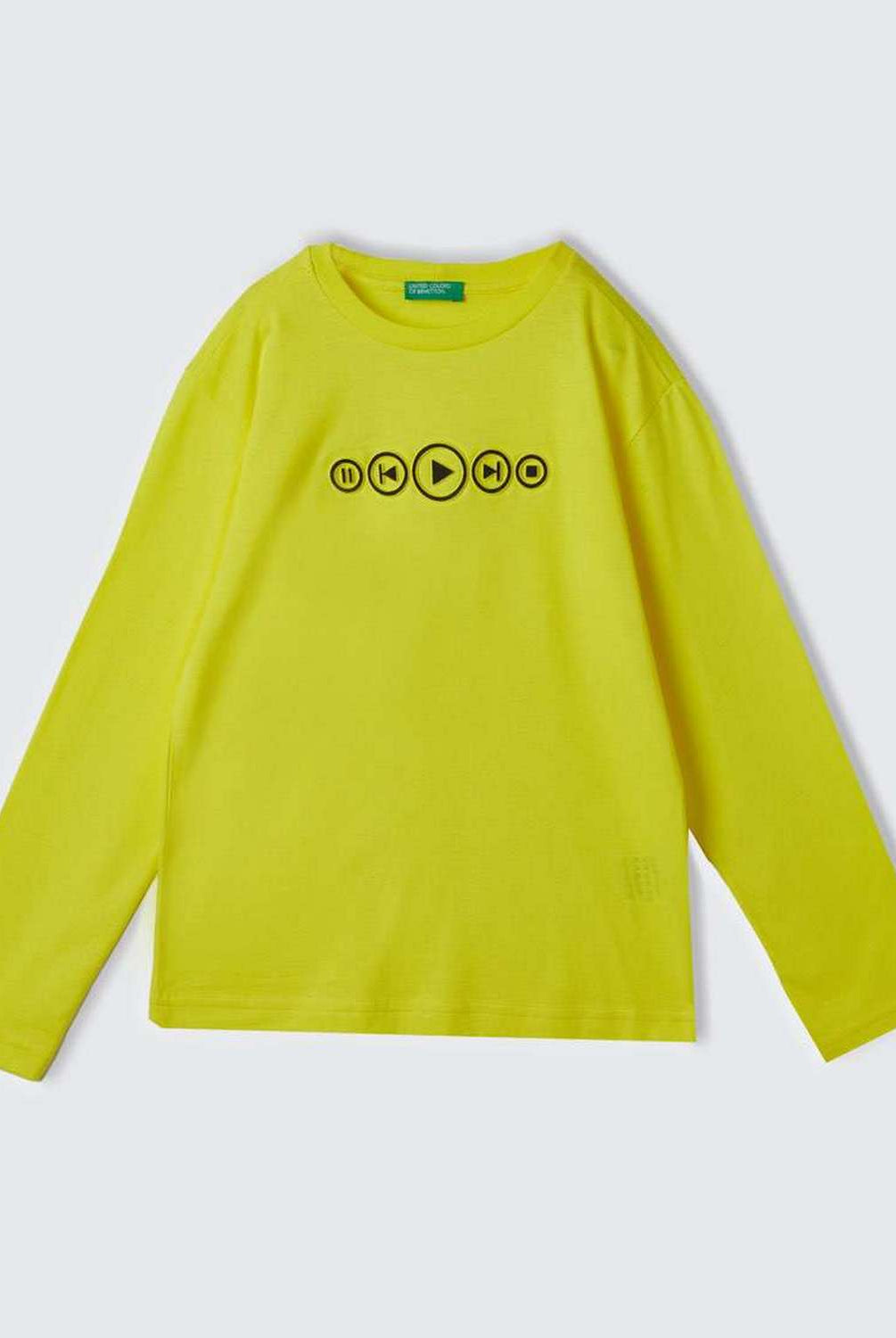 يونايتد كولورز اوف بينيتون تيشيرت مطبوع بنقشه للنوعين أطفالي