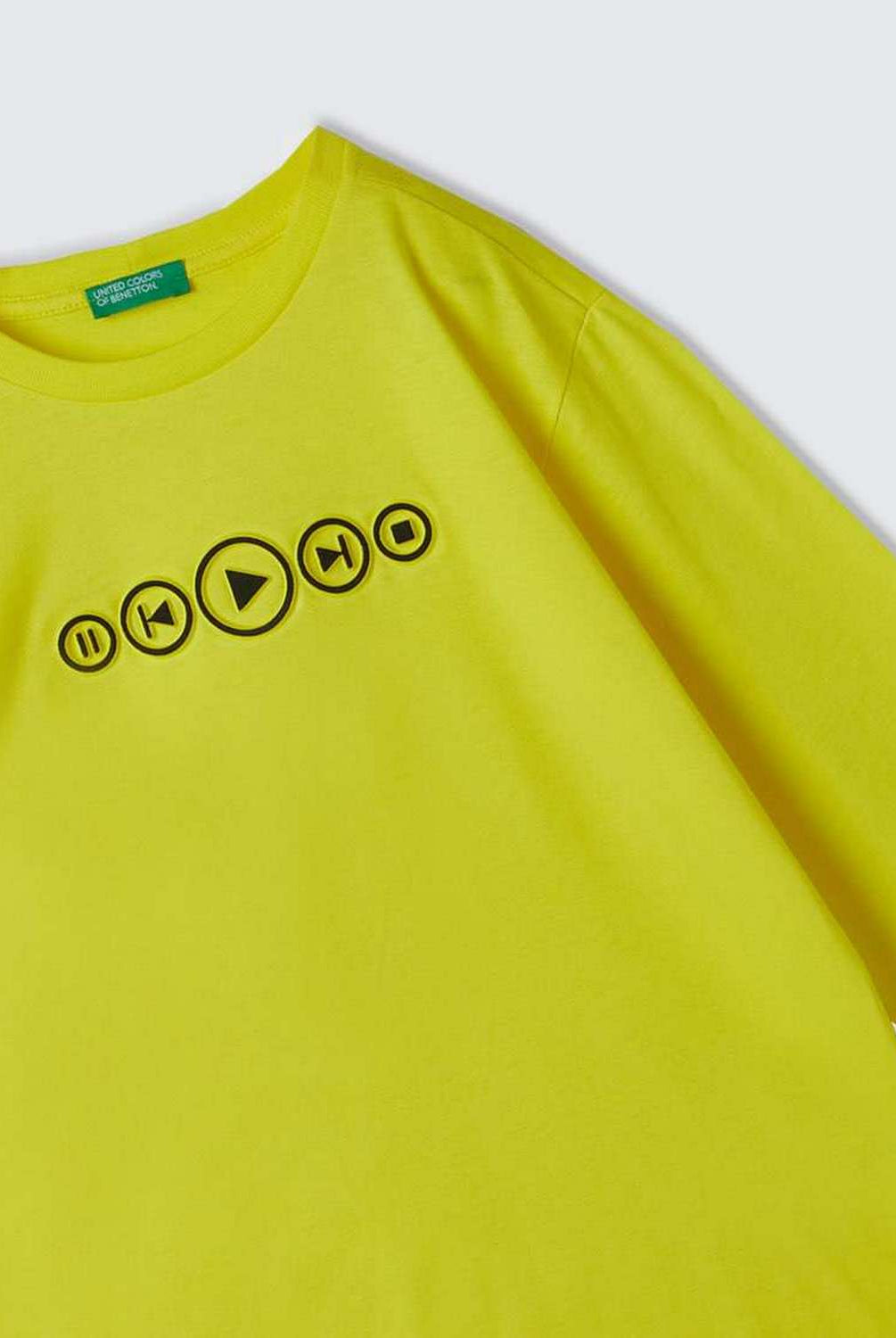 يونايتد كولورز اوف بينيتون تيشيرت مطبوع بنقشه للنوعين أطفالي