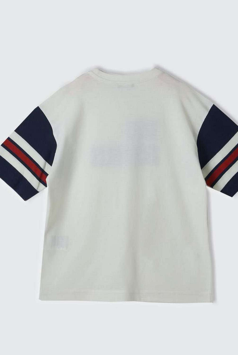 يونايتد كولورز اوف بينيتون تيشيرت أوفر سايز بتطريز أطفالي