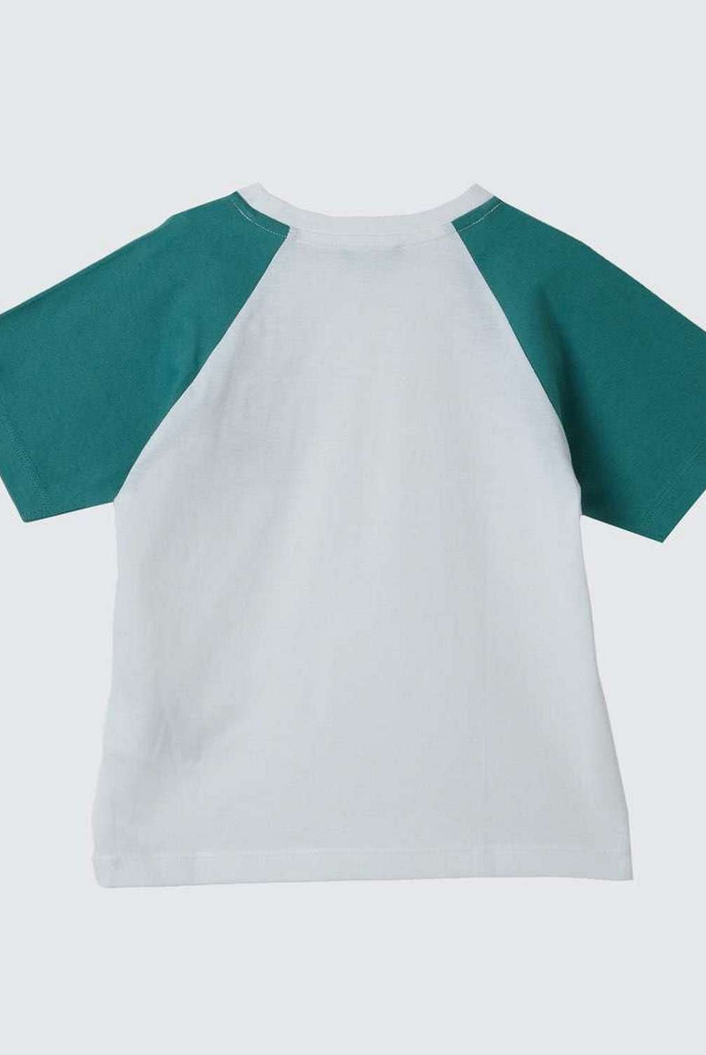 يونايتد كولورز اوف بينيتون تي شيرت بأكمام وياقة دائرية مزين بطبعة نظارة