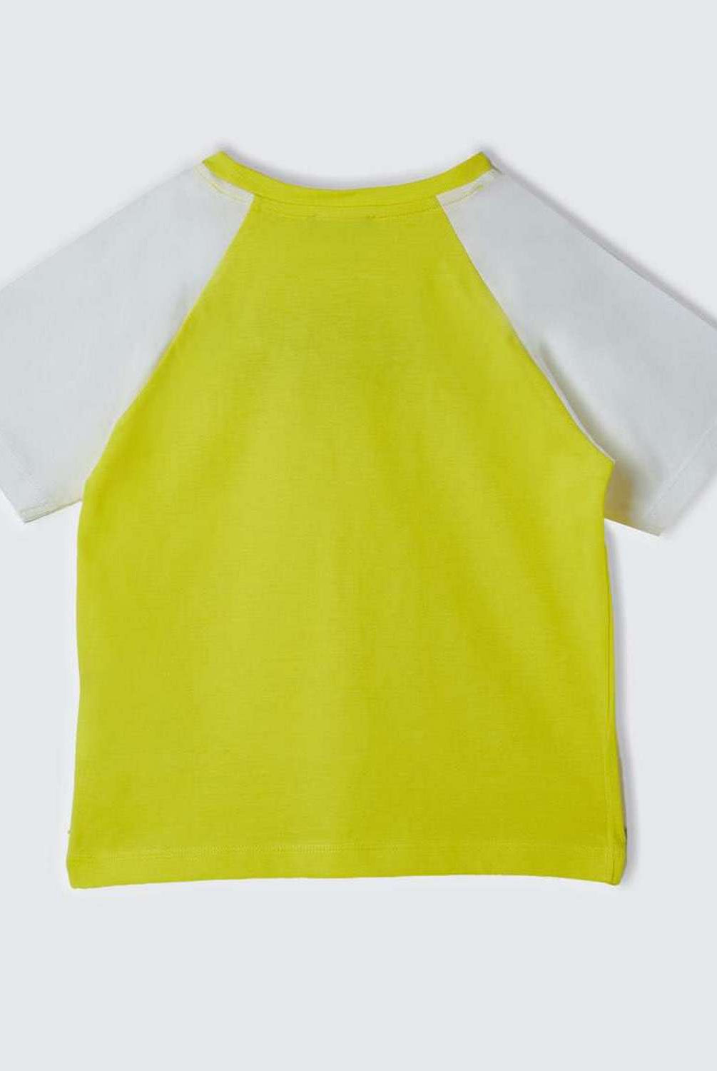 يونايتد كولورز اوف بينيتون تي شيرت بأكمام وياقة دائرية مزين بطبعة نظارة