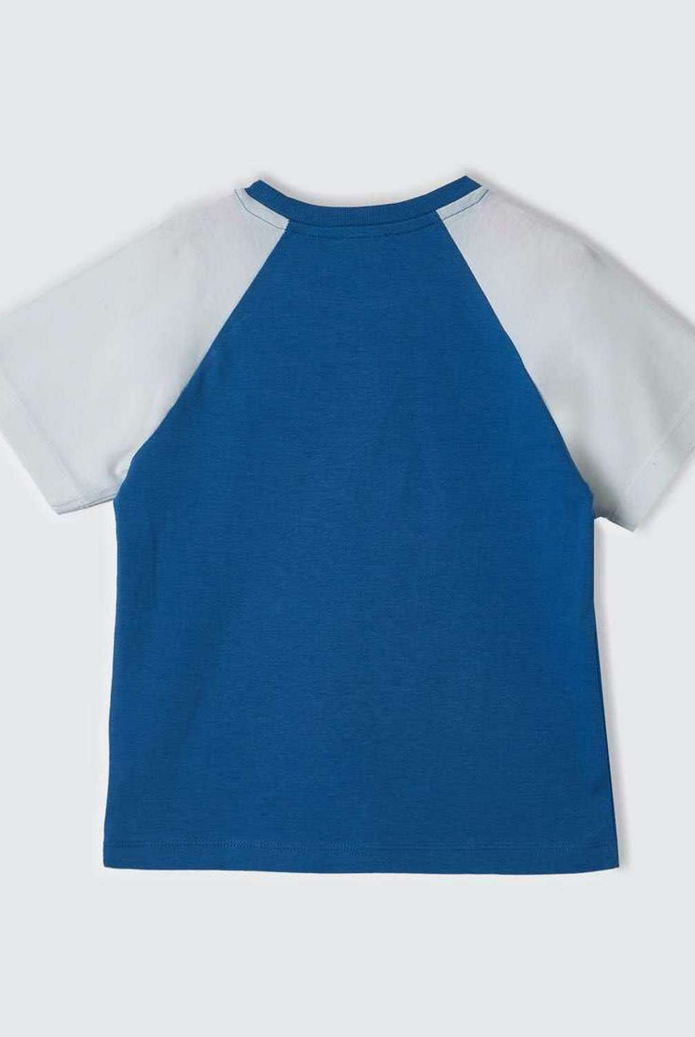 يونايتد كولورز اوف بينيتون تي شيرت بأكمام وياقة دائرية مزين بطبعة نظارة