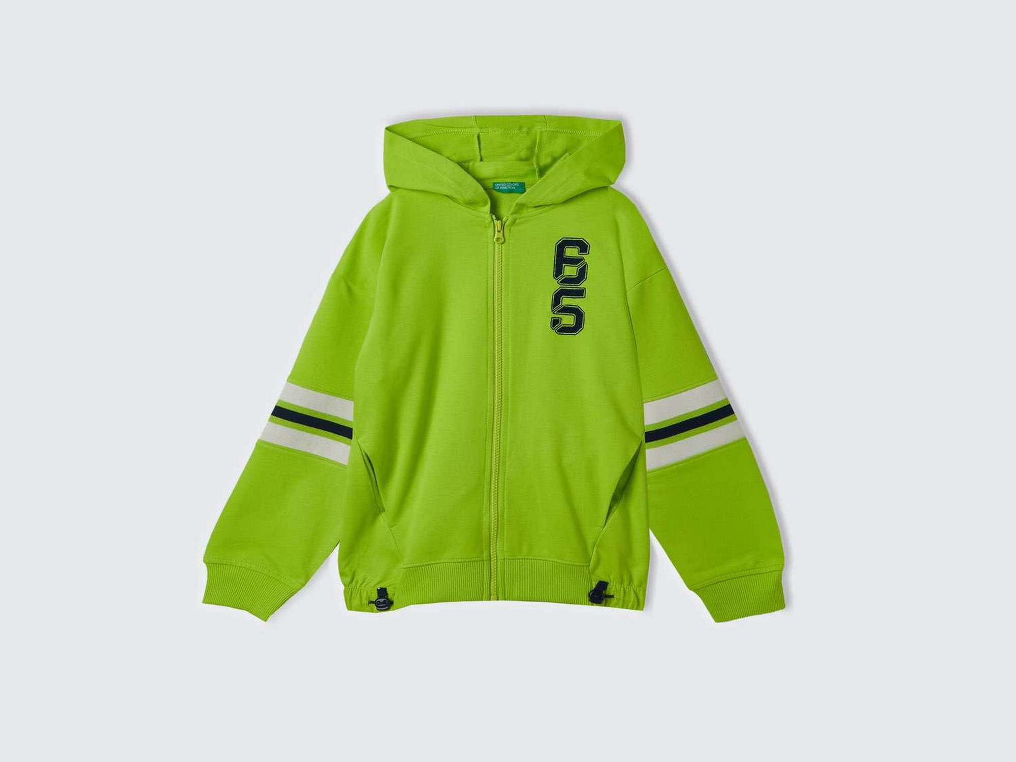 يونايتد كولورز اوف بينيتون كنزة بهودي وجيب أمامي بسحاب