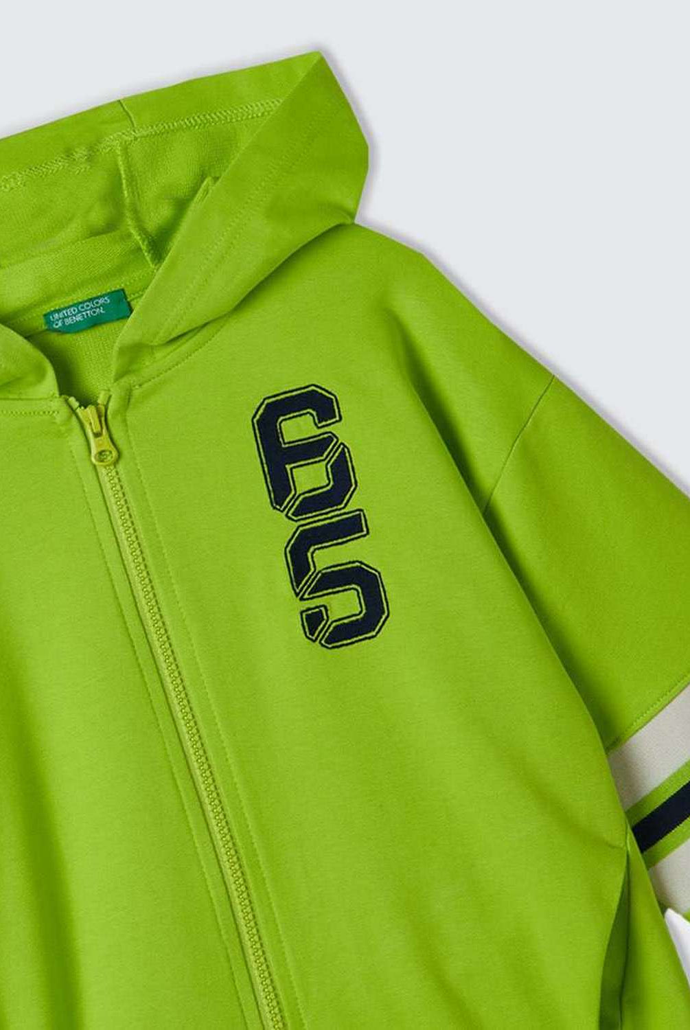 يونايتد كولورز اوف بينيتون كنزة بهودي وجيب أمامي بسحاب