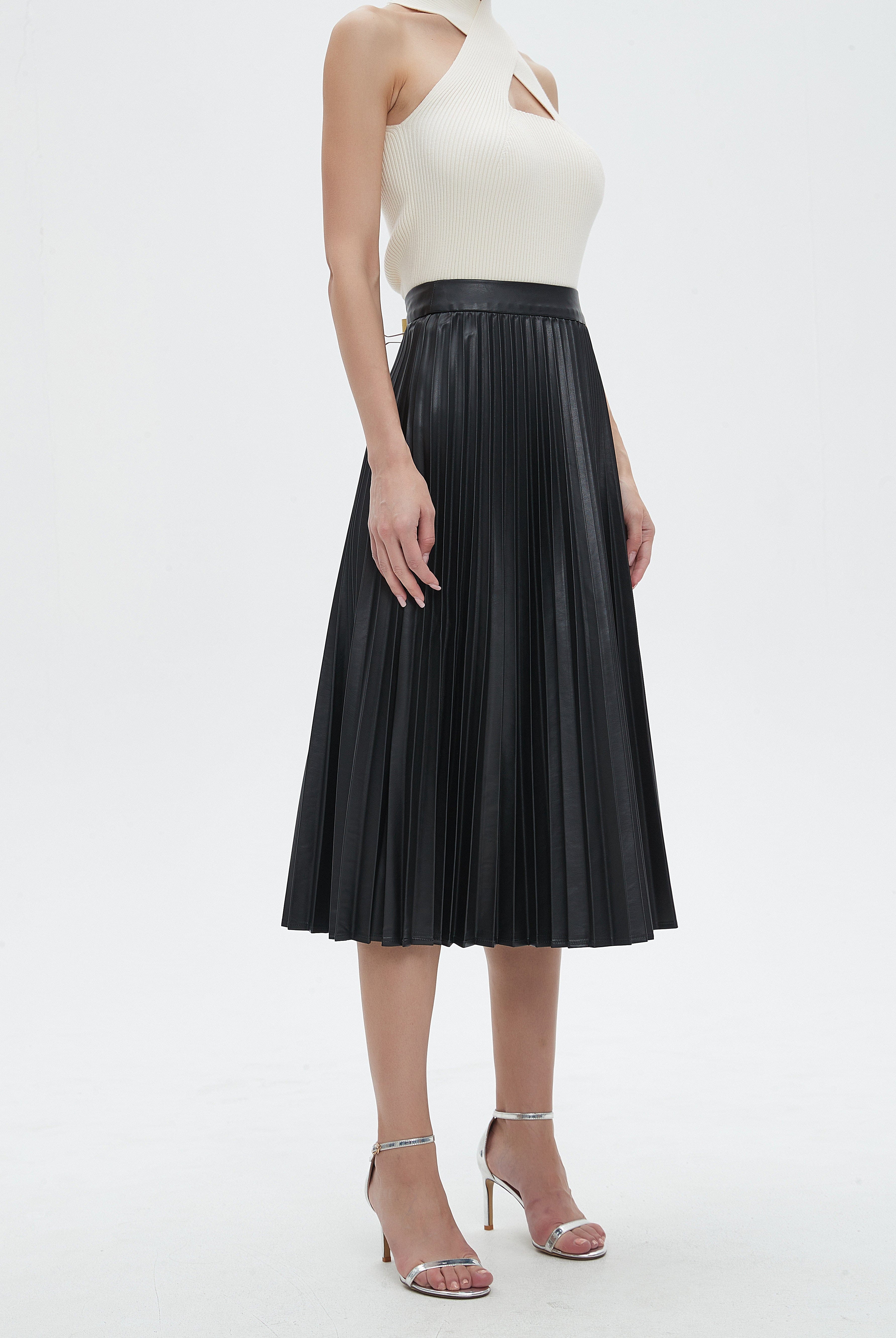 نتشي تنورة نسائية ميدي بقصة كشكش