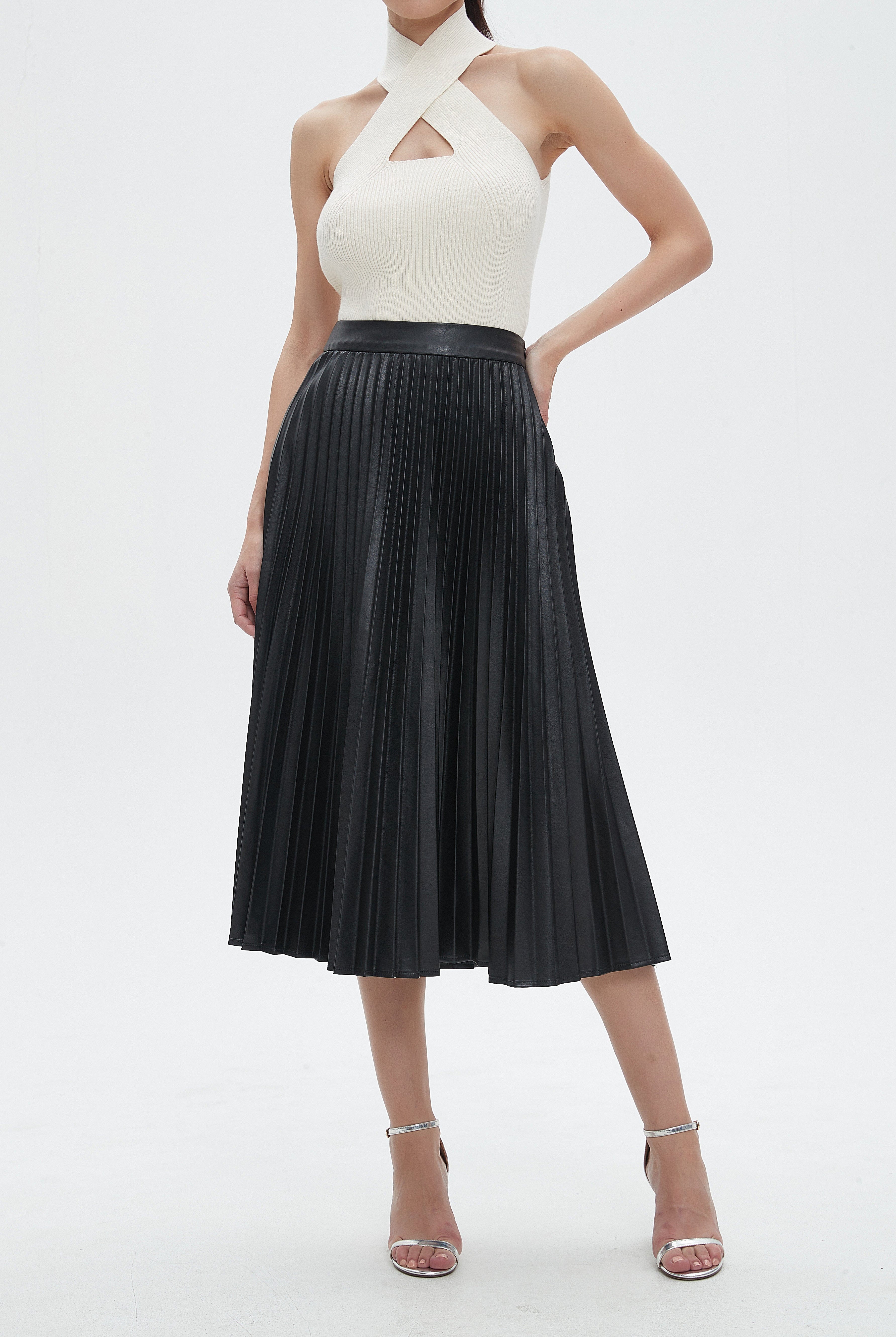 نتشي تنورة نسائية ميدي بقصة كشكش