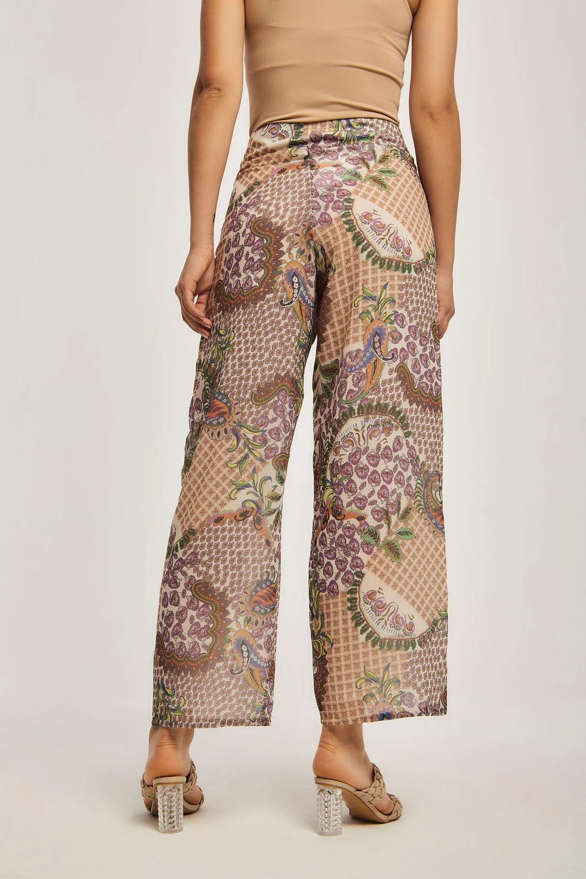 داليدرس بنطال نسائي خفيف مشجر متعدد الألوان