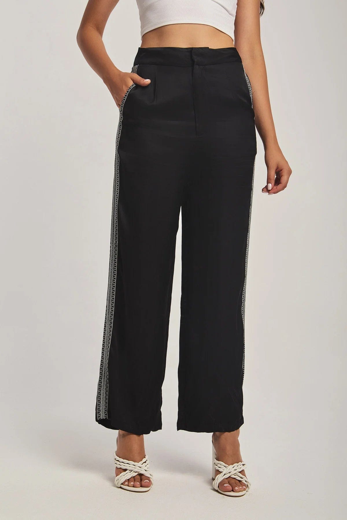 داليدرس بنطلون نسائي هاي ويست أسود