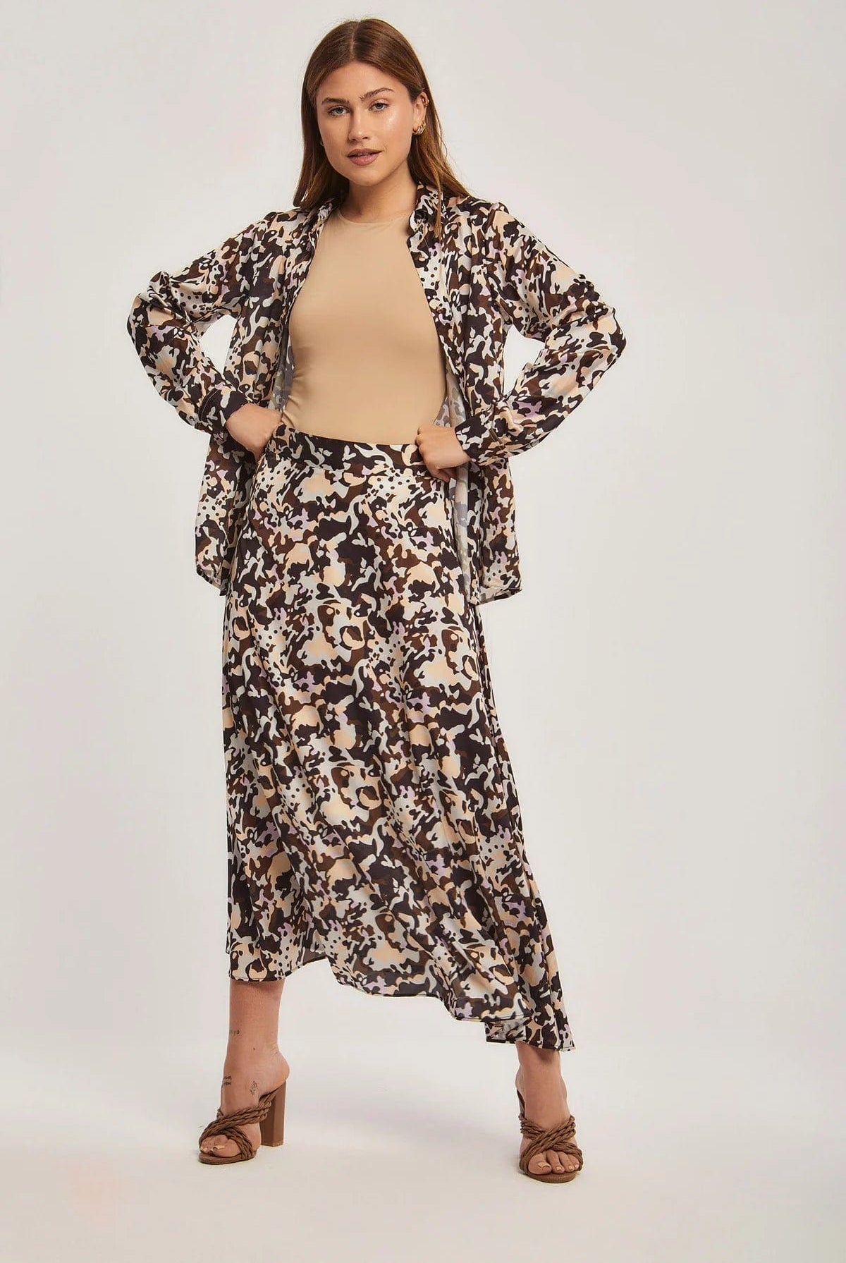 داليدرس تنورة نسائية مطبوعة مطبوعة