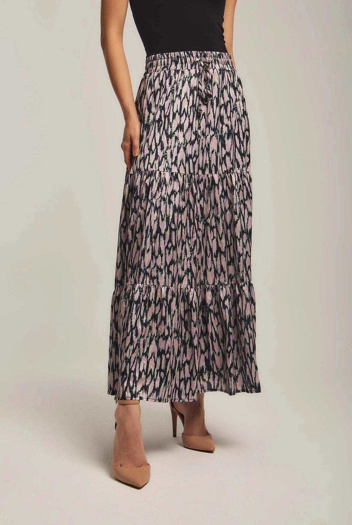 داليدرس تنورة نسائية مطبوعة ألوان