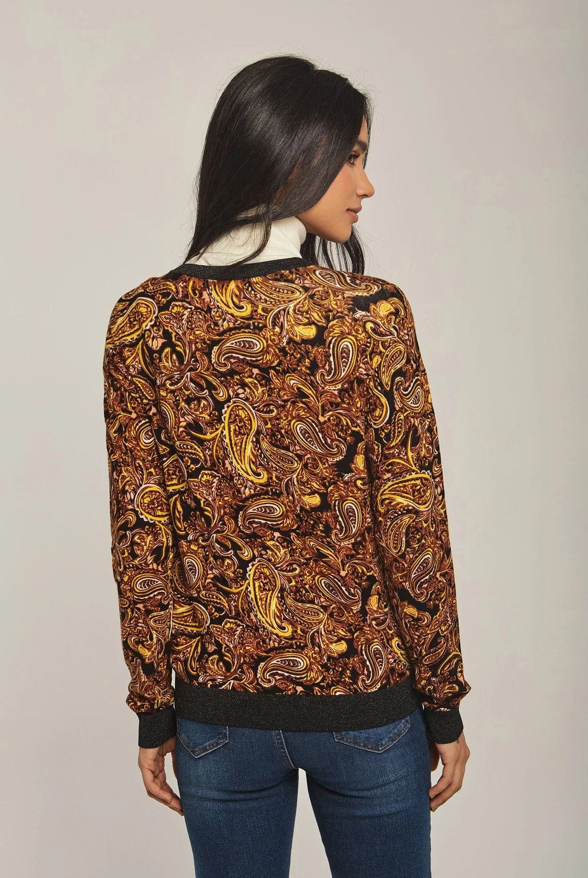 داليدرس كارديجان نسائي مطبوع طبعة بيزلي